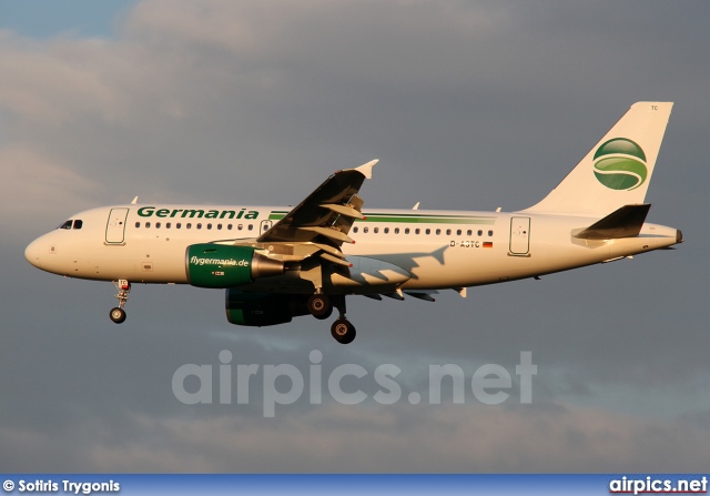 D-ASTC, Airbus A319-100, Germania