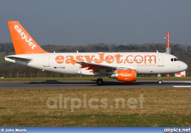 G-EZBE, Airbus A319-100, easyJet