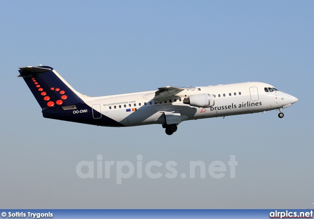 OO-DWI, British Aerospace Avro RJ100, Brussels Airlines