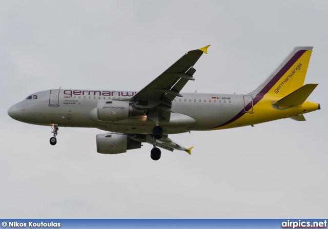 D-AKNK, Airbus A319-100, Germanwings