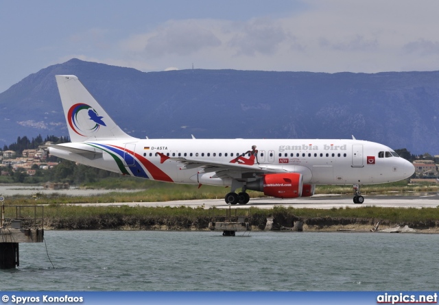 D-ASTA, Airbus A319-100, Gambia Bird