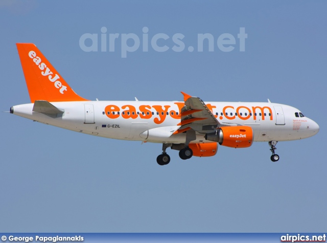 G-EZIL, Airbus A319-100, easyJet