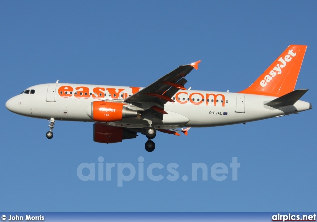 G-EZAL, Airbus A319-100, easyJet