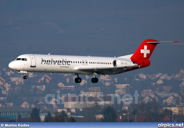 HB-JVC, Fokker F100, Helvetic Airways