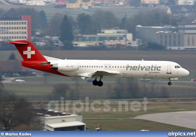 HB-JVF, Fokker F100, Helvetic Airways