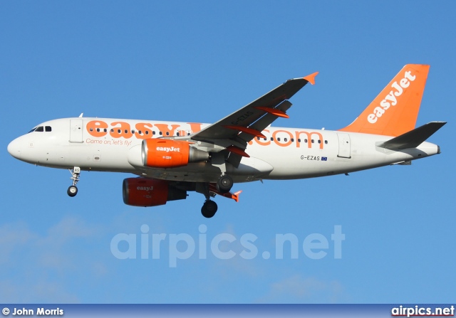 G-EZAS, Airbus A319-100, easyJet