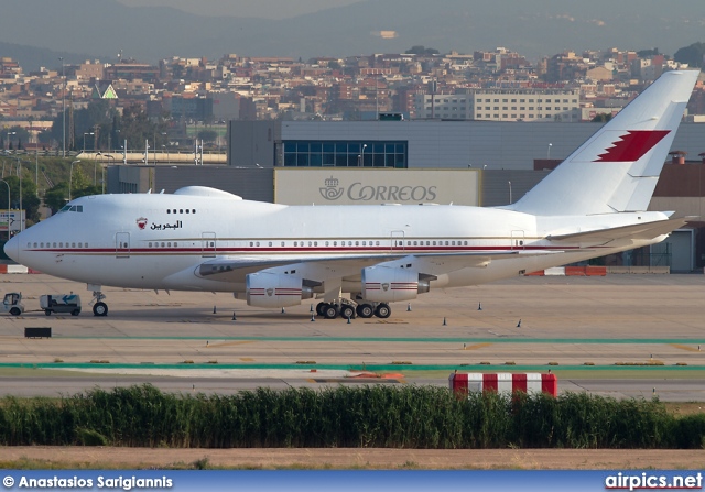 A9C-HAK, Boeing 747-SP, Bahrain Royal Flight