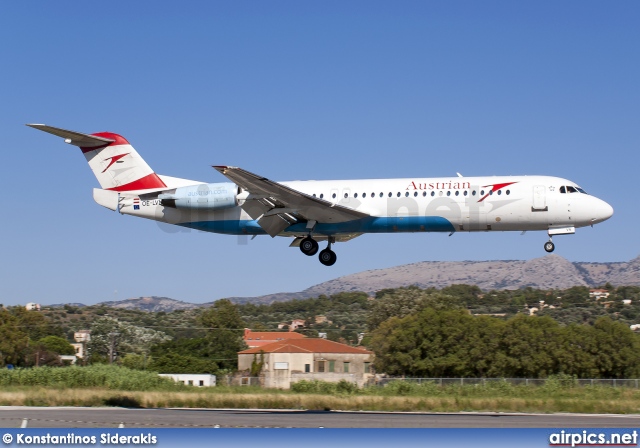 OE-LVN, Fokker F100, Austrian