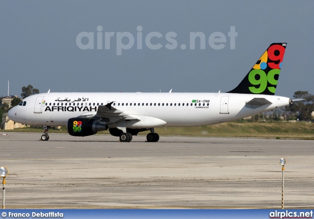 5A-ONB, Airbus A320-200, Afriqiyah Airways