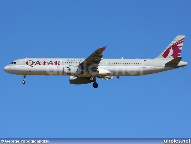 A7-ADS, Airbus A321-200, Qatar Airways