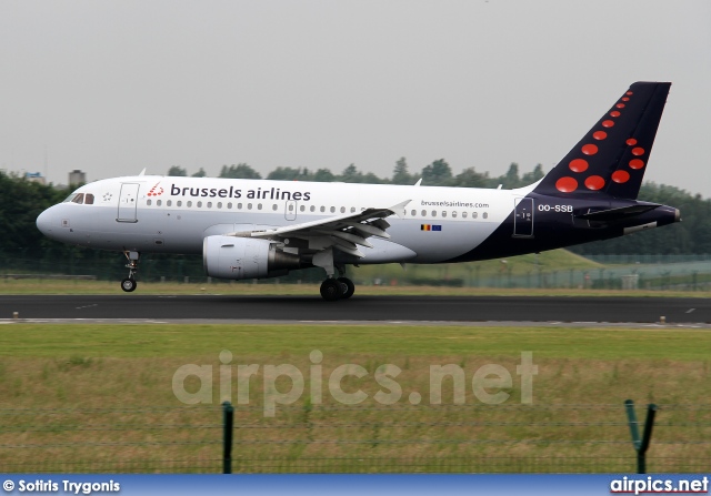 OO-SSB, Airbus A319-100, Brussels Airlines