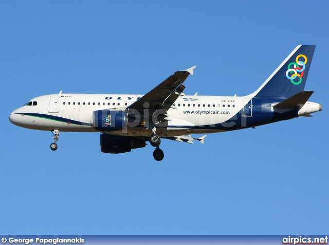 SX-OAF, Airbus A319-100, Olympic Air