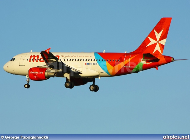 9H-AEM, Airbus A319-100, Air Malta