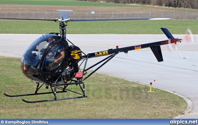 D-HJES, Schweizer 300-C, Hubschrauber Akademie Augsburg