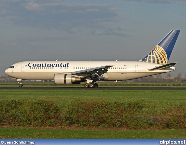 N67158, Boeing 767-200ER, Continental Airlines