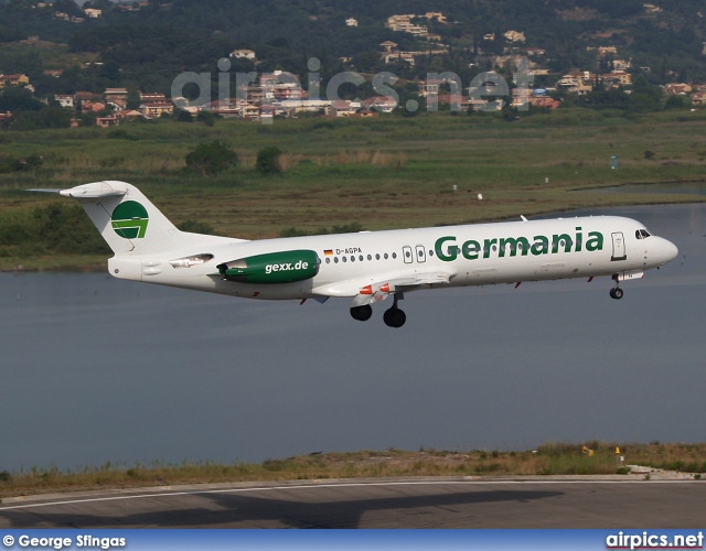 D-AGPA, Fokker F100, Germania