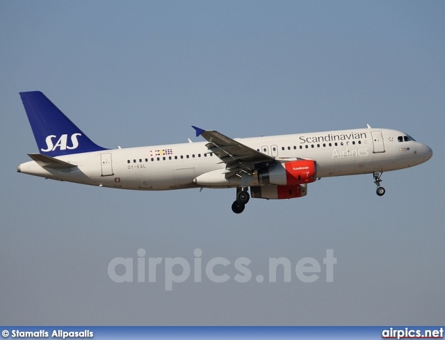 OY-KAL, Airbus A320-200, Scandinavian Airlines System (SAS)