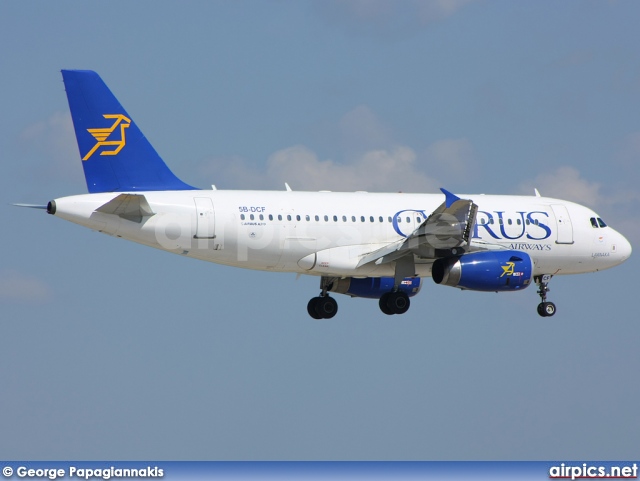 5B-DCF, Airbus A319-100, Cyprus Airways