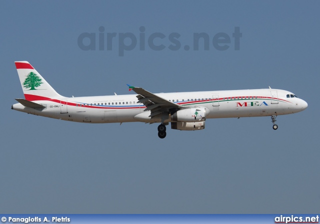 OD-RMJ, Airbus A321-200, Middle East Airlines (MEA)