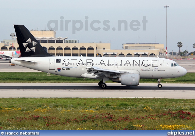 9A-CTI, Airbus A319-100, Croatia Airlines