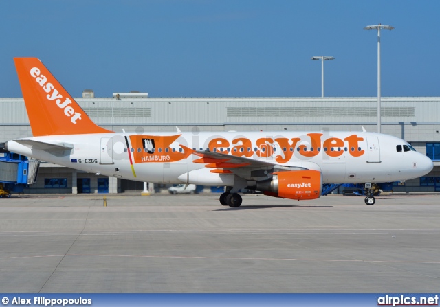 G-EZBG, Airbus A319-100, easyJet