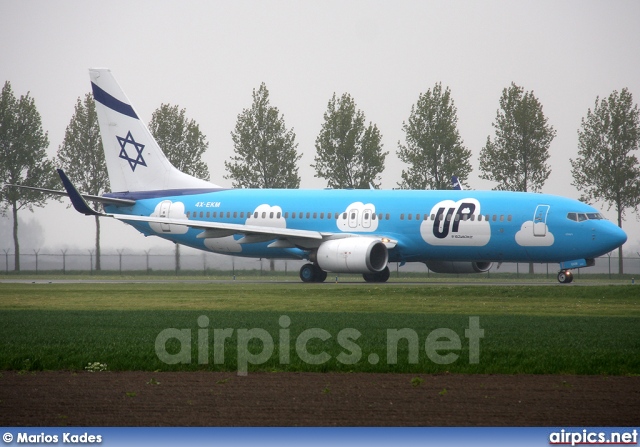 4X-EKM, Boeing 737-800, UP (EL AL)