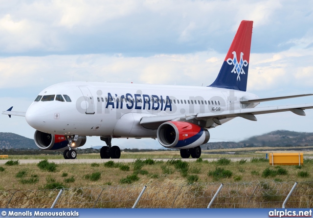 A6-SAB, Airbus A319-100, Air Serbia