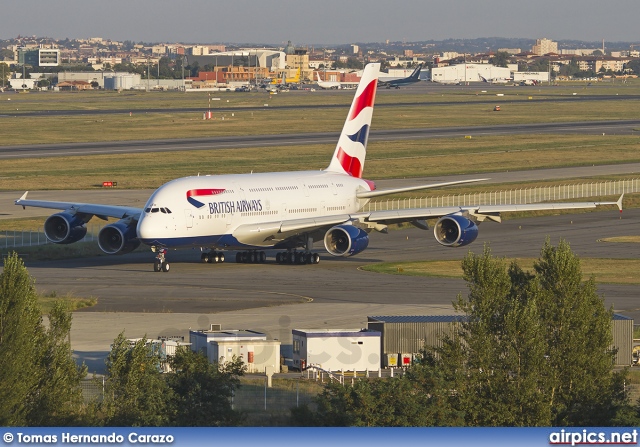 G-XLEG, Airbus A380-800, British Airways