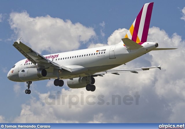 D-AGWB, Airbus A319-100, Germanwings