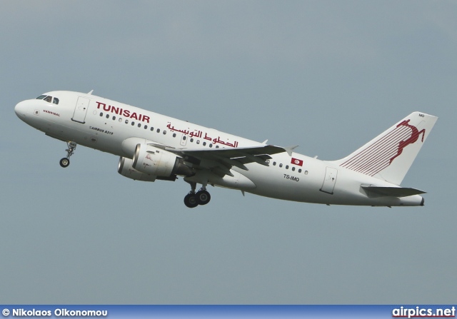 TS-IMO, Airbus A319-100, Tunis Air