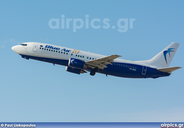 YR-BAU, Boeing 737-400, Blue Air