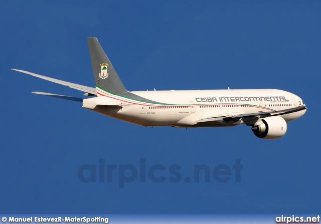 CS-TQX, Boeing 777-200LR, Ceiba International