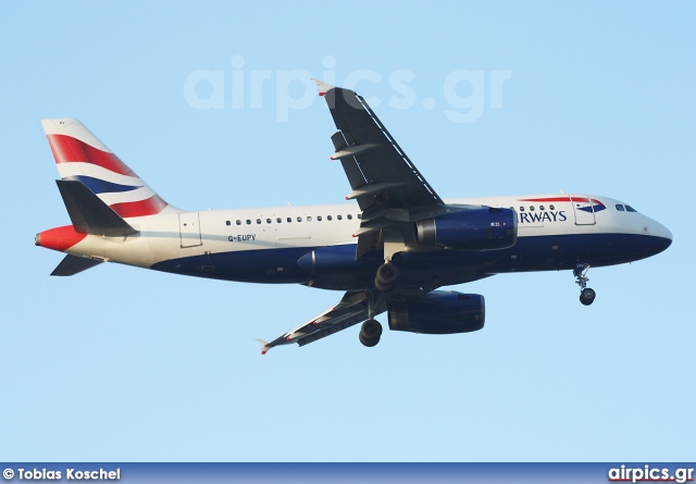 G-EUPV, Airbus A319-100, British Airways