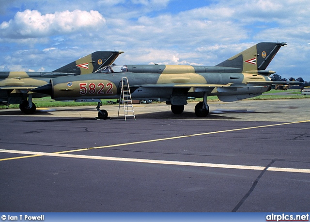 5822, Mikoyan-Gurevich MiG-21-bisK, Hungarian Air Force