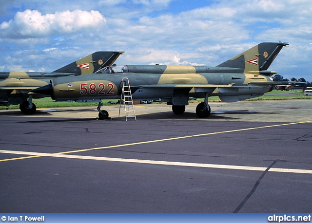 5822, Mikoyan-Gurevich MiG-21-bisK, Hungarian Air Force