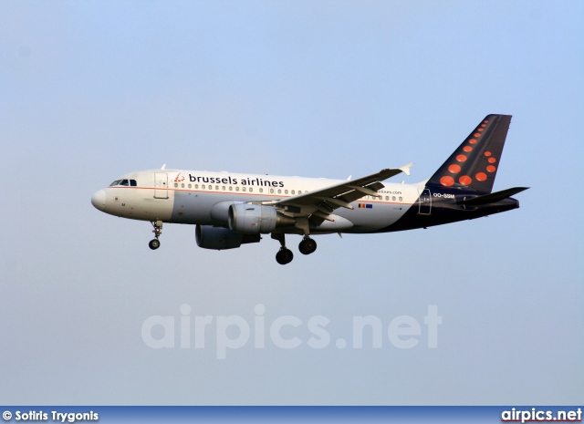 OO-SSM, Airbus A319-100, Brussels Airlines