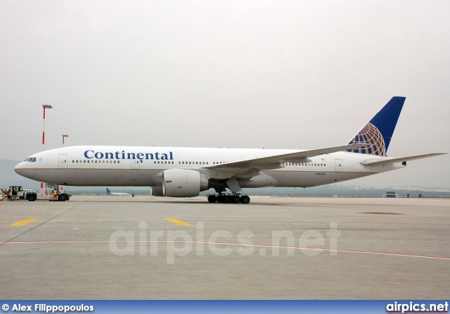 N78009, Boeing 777-200ER, Continental Airlines