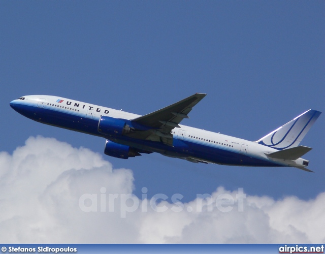 N777UA, Boeing 777-200, United Airlines