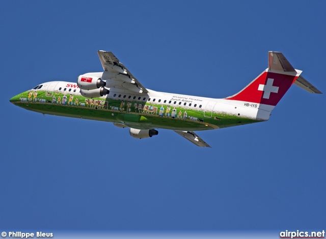 HB-IYS, British Aerospace Avro RJ100, Swiss International Air Lines