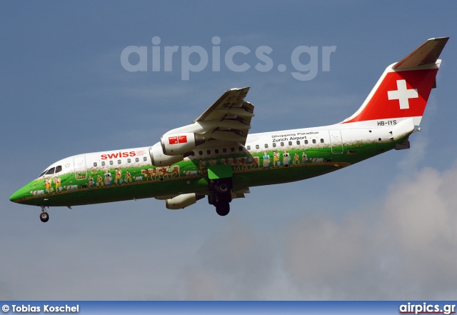 HB-IYS, British Aerospace Avro RJ100, Swiss International Air Lines