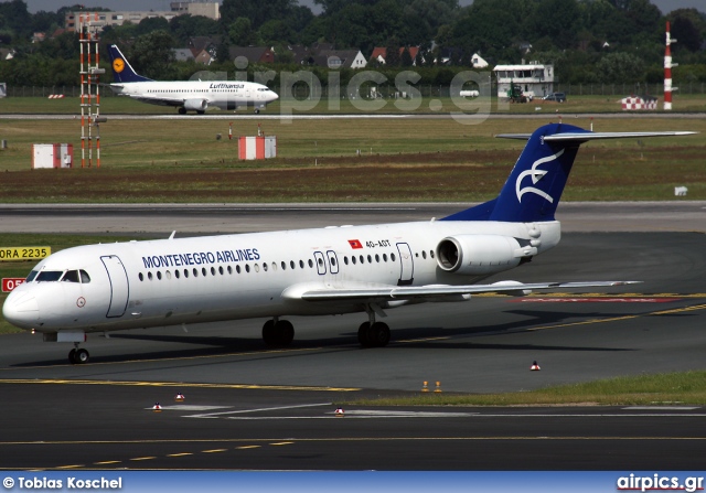 4O-AOT, Fokker F100, Montenegro Airlines