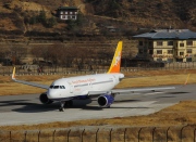 A5-JSW, Airbus A319-100, Druk Air - Royal Bhutan Airlines