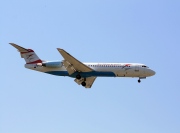 OE-LVB, Fokker F100, Austrian Arrows (Tyrolean Airways)